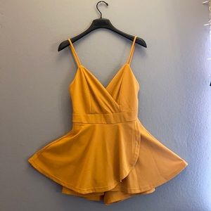 Small short yellow dress